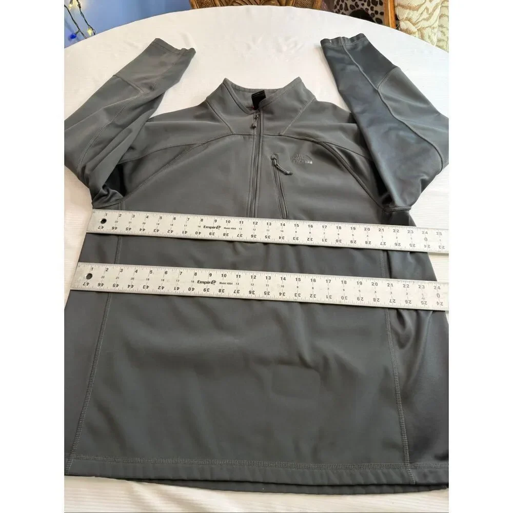 The North Face Men's 1/2 Zip Pullover Gray Fleece Jacket Size XL